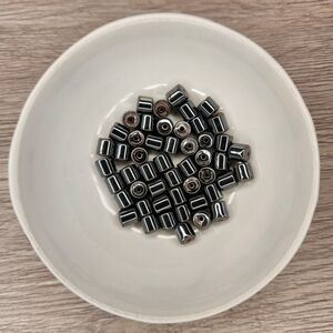 Hemalyke 50 Count 6mm Barrel Drum Beads #45